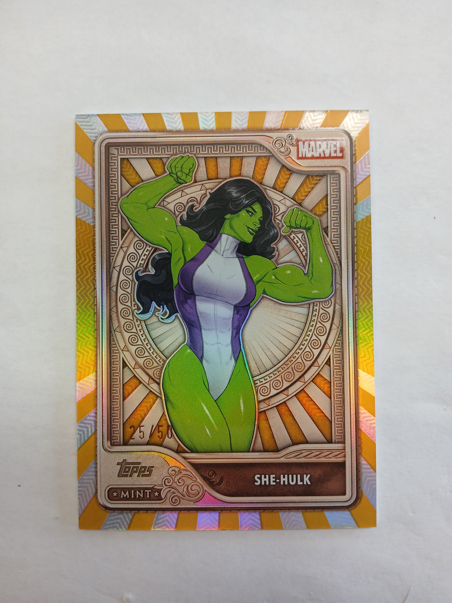 2026 Topps Mint She-Hulk In Marvel We Trust Bronze #/50