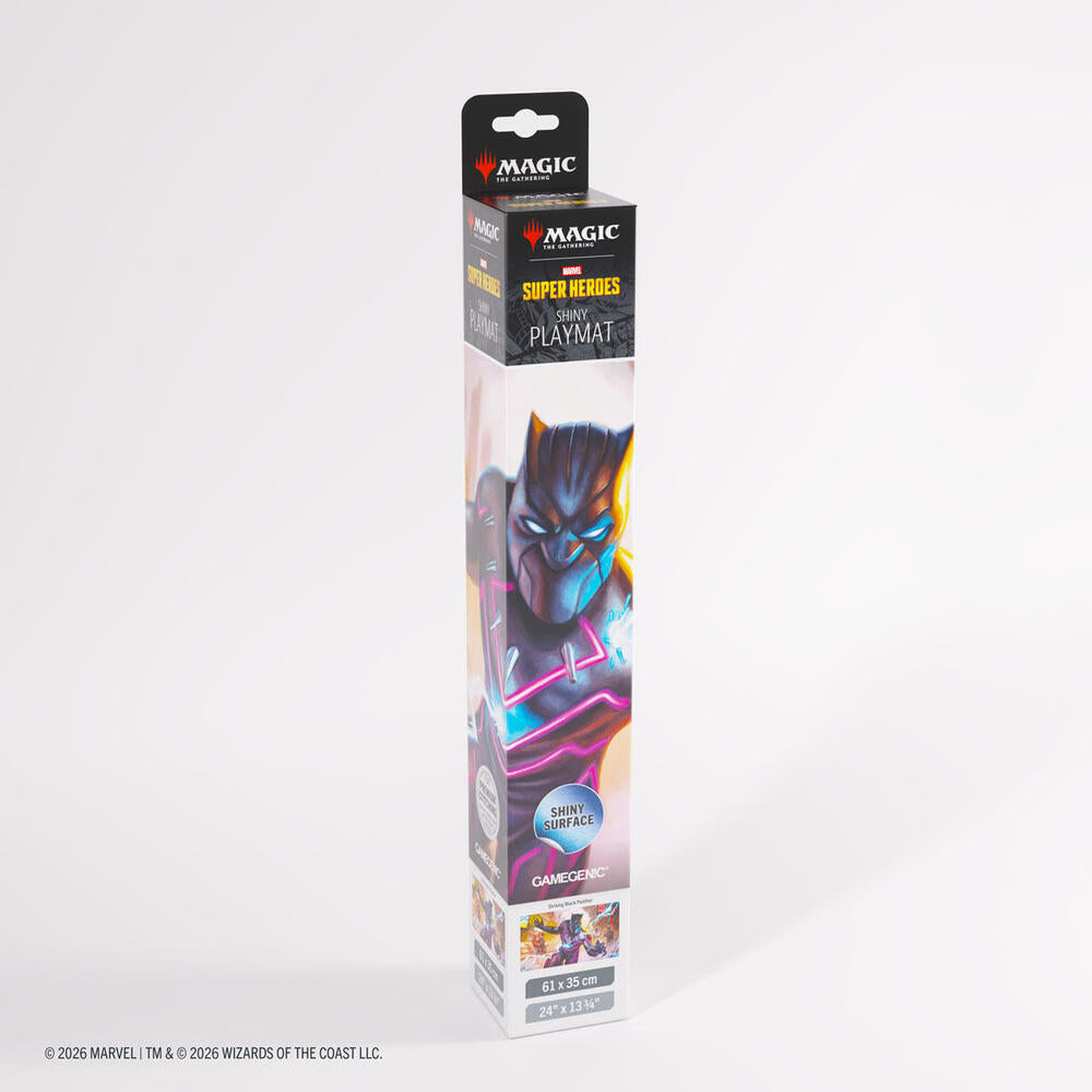 Magic: The Gathering Marvel Superheroes Shiny Playmat - Striking Black Panther - GameGenic Playmats 40248