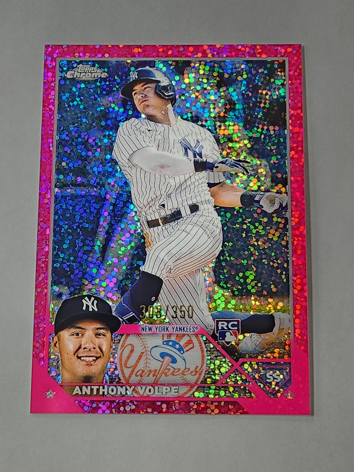 2023 Topps Chrome Anthony Volpe Pink /350