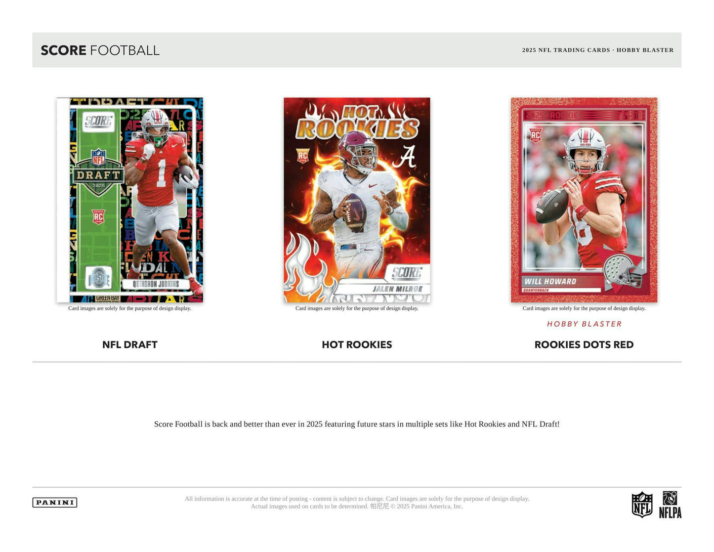 2025 Score NFL Hobby Blaster Box