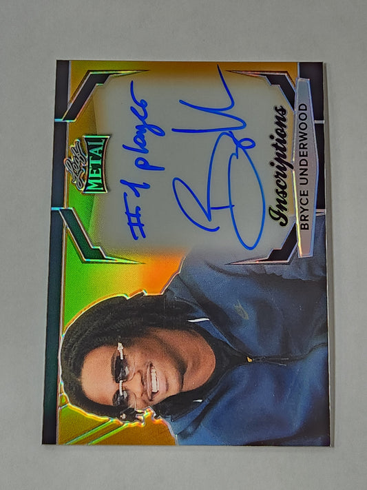 2024 Leaf Metal Inscriptions Bryce Underwood #1 Player # /100
