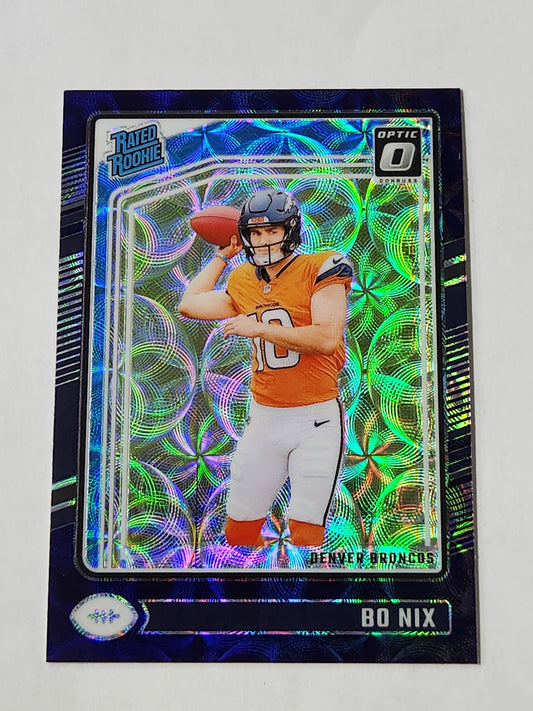 2024 Optic Bo Nix Purple Scope Rated Rookie