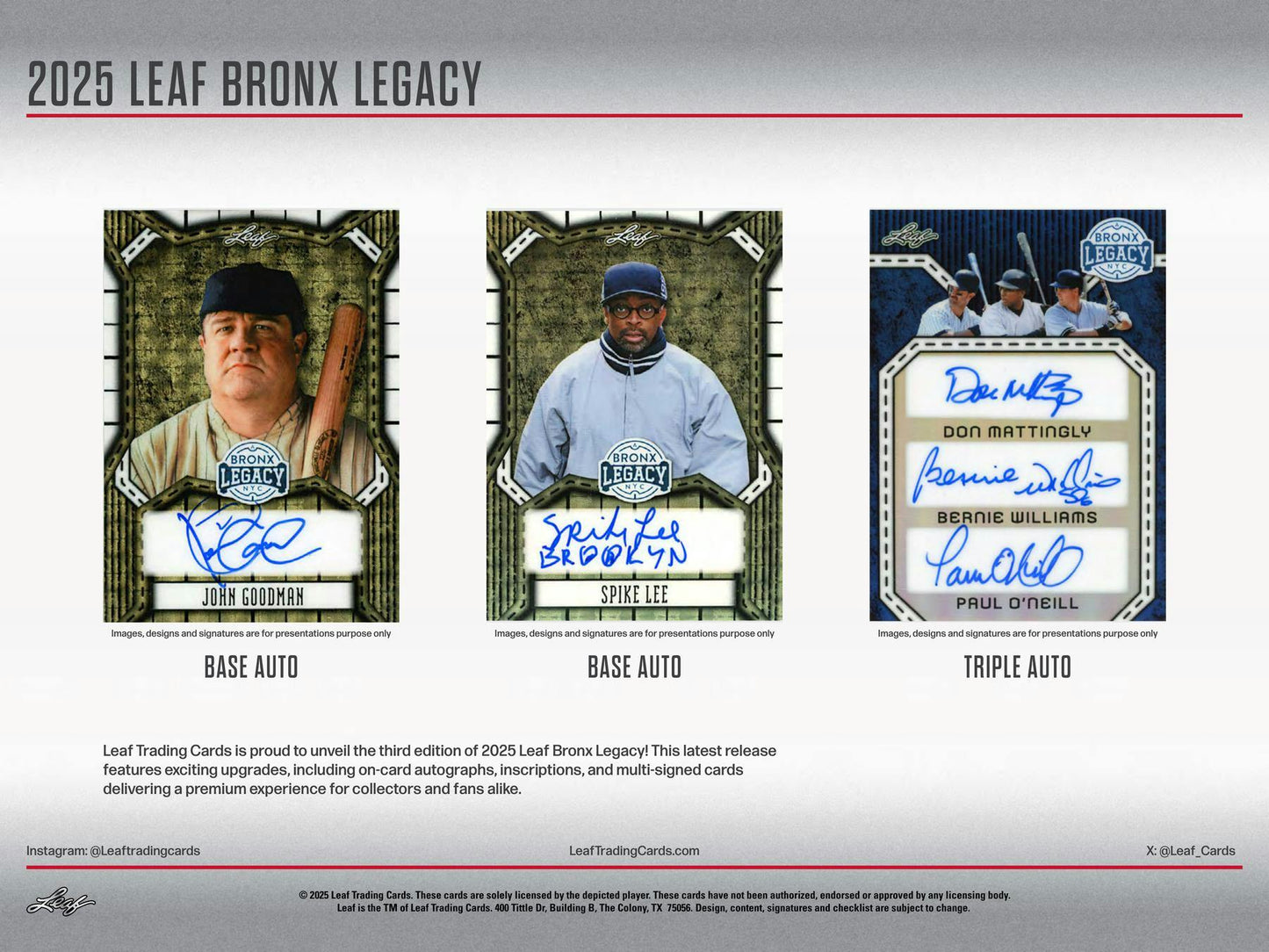 2025 Leaf A Bronx Legacy NYC Hobby Box