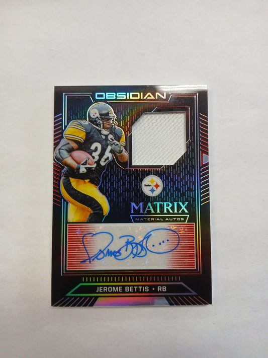 2019 Obsidian Jerome Bettis Matrix Material Autos Patch Auto Red Foil #1/3