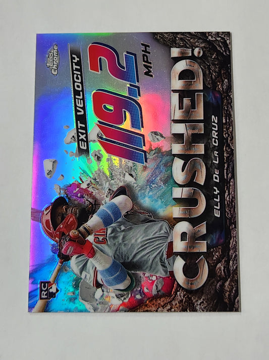2024 Topps Chrome Elly De La Cruz CRUSHED! SSP CR-8