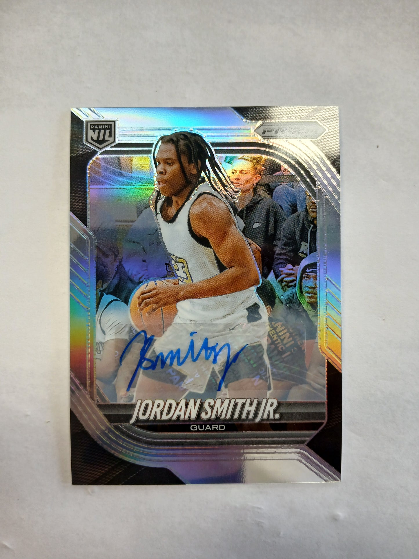 2025 Prizm Jordan Smith Jr Panini NIL Auto Silver Prizm