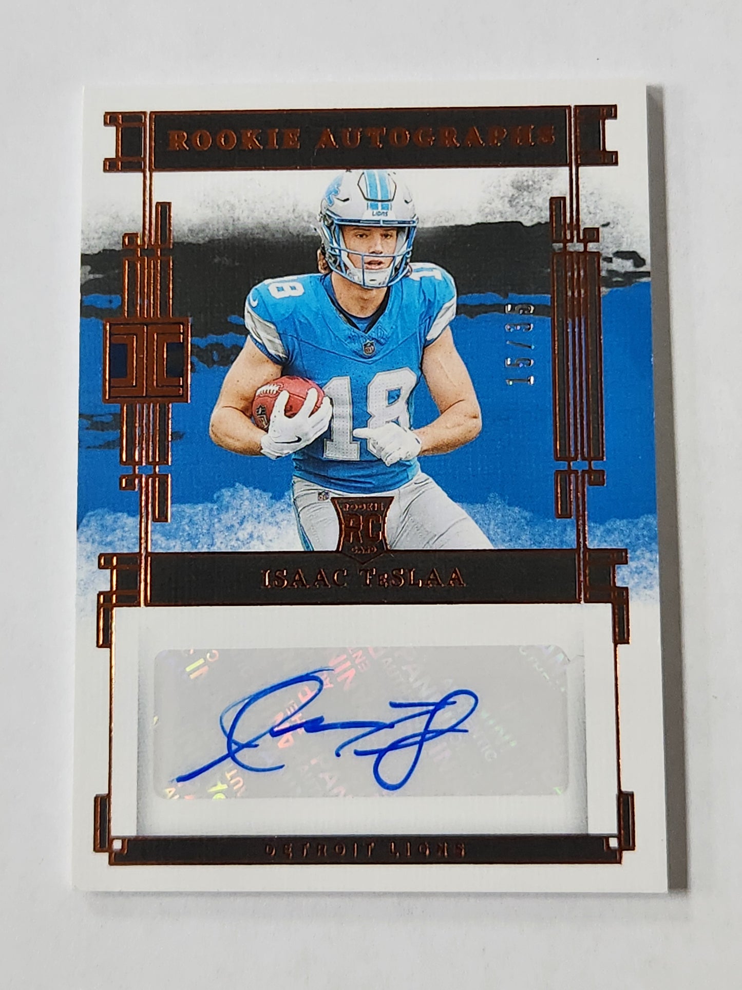 2025 Impeccable Isaac Teslaa Rookie Autograph # /35 RC Auto