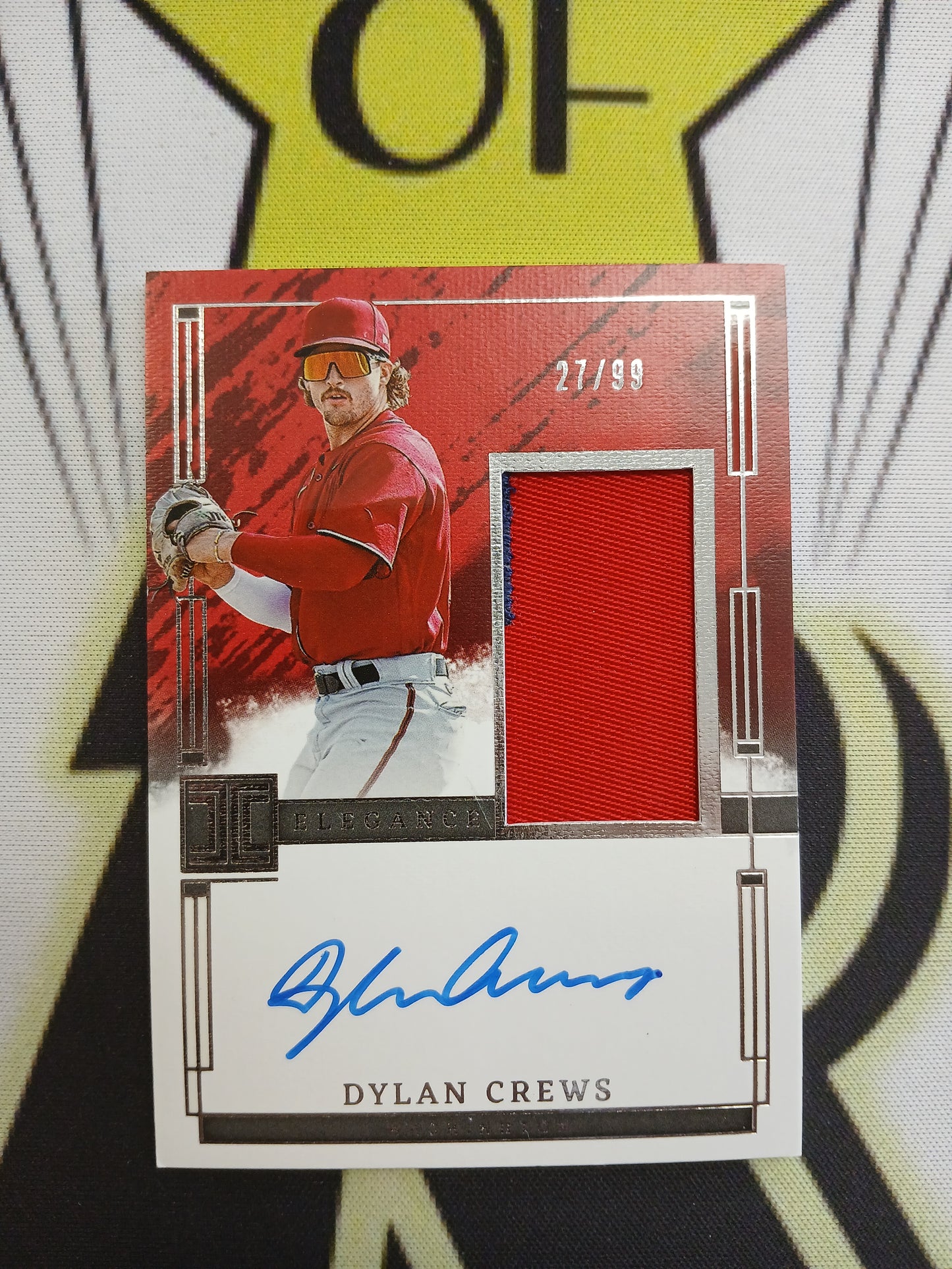 2024 Impeccable Dylan Crews Elegance On Card Auto Dual Color Patch #/99
