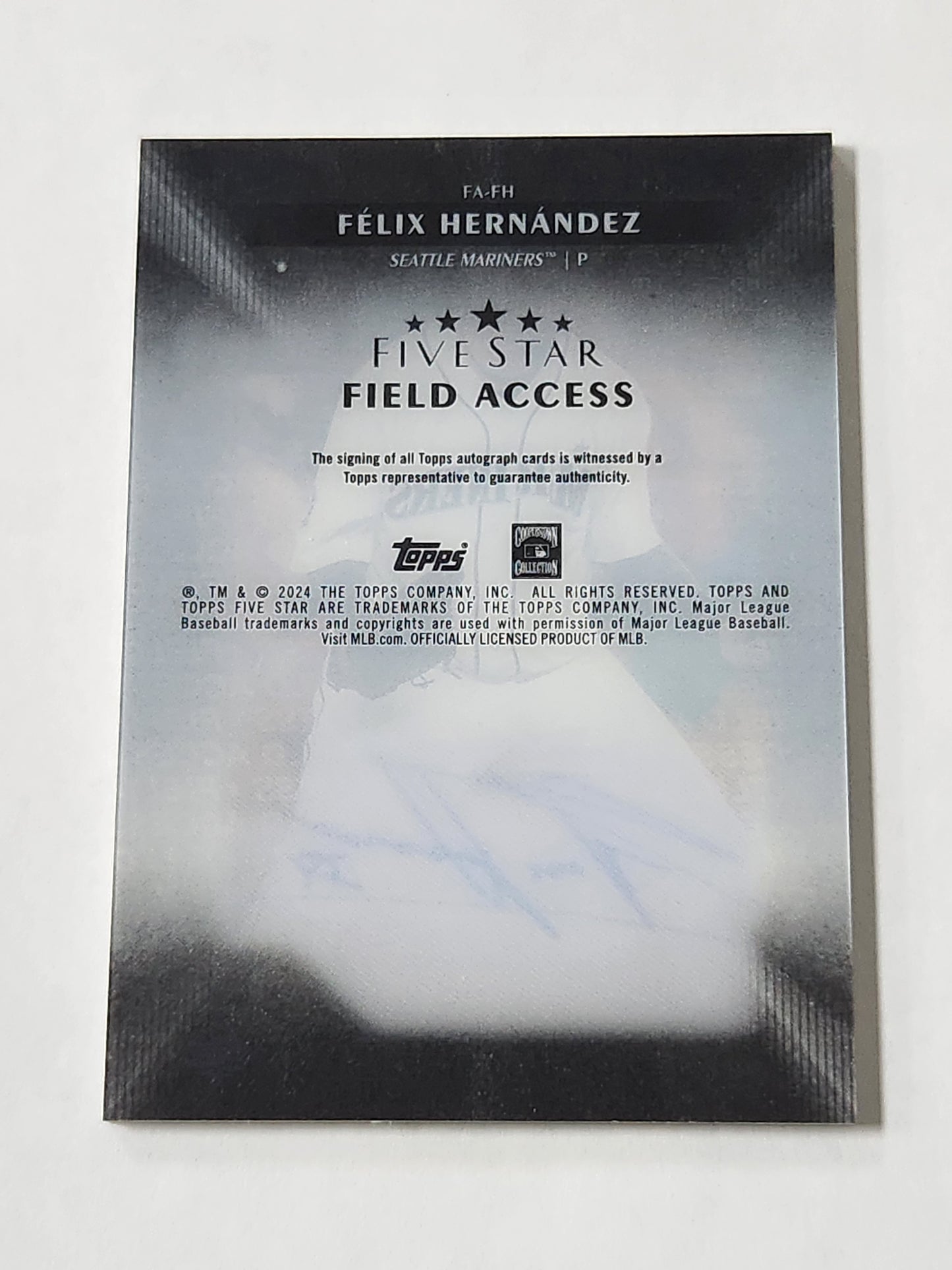 2024 Five Star Felix Hernandez Field Access Auto # /25