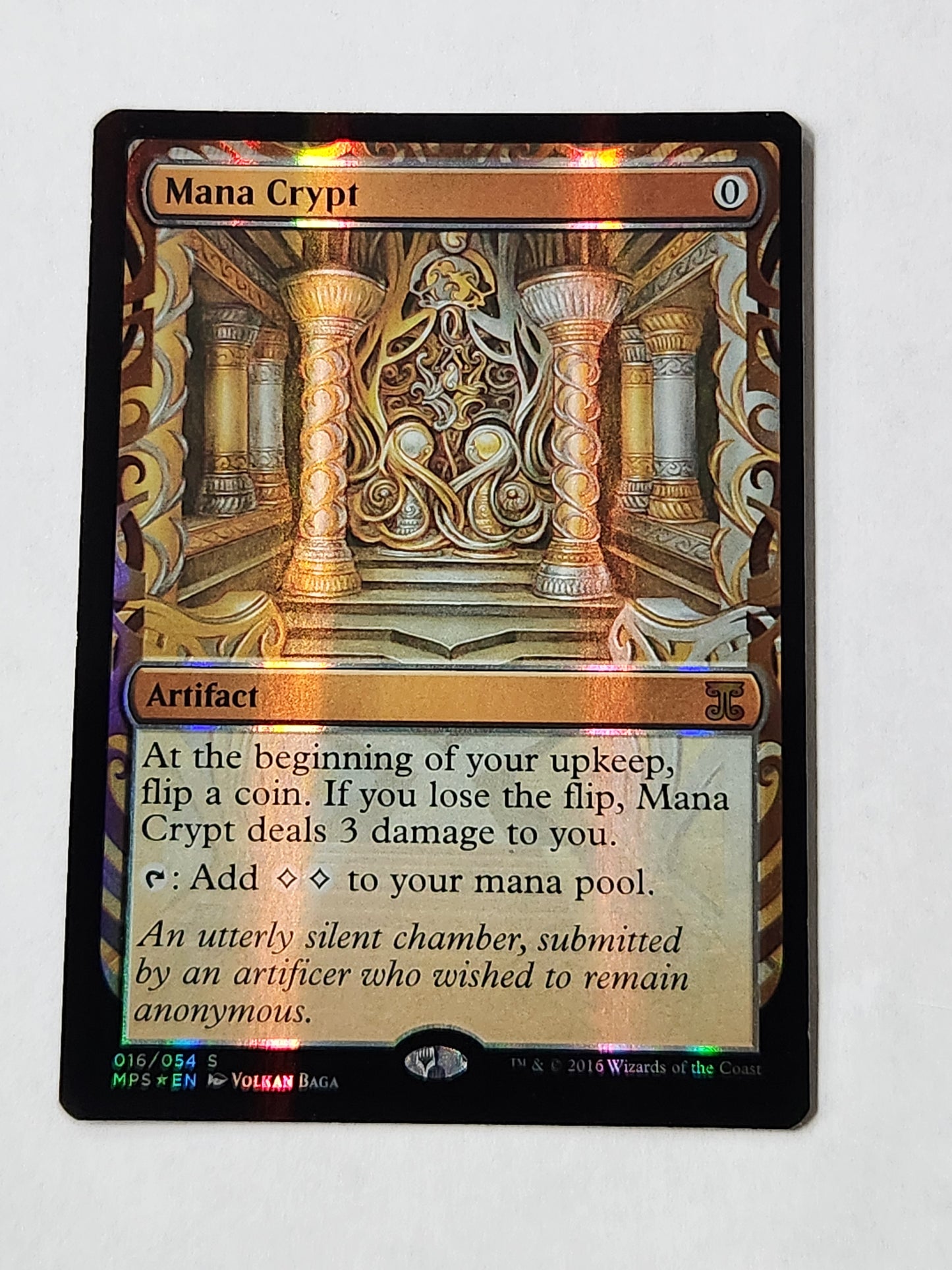 MTG Mana Crypt Masterpiece Series  Kaladesh Inventions 016/054 Foil Special