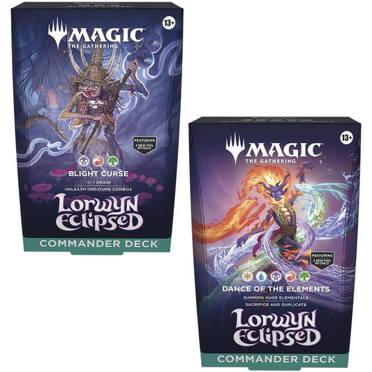 Magic The Gathering Lorwyn Eclipsed Commader Blight Cursed