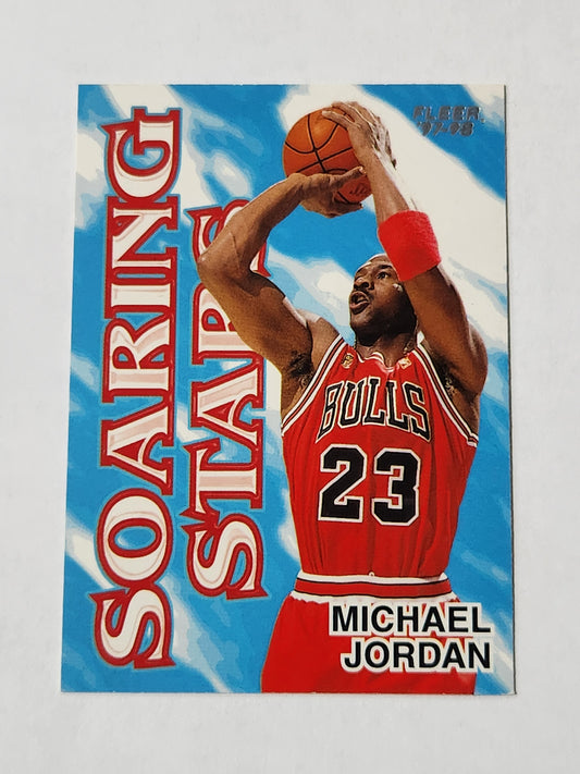 1997-98 Fleer Michael Jordan Soaring Stars Insert 9 of 20 SS