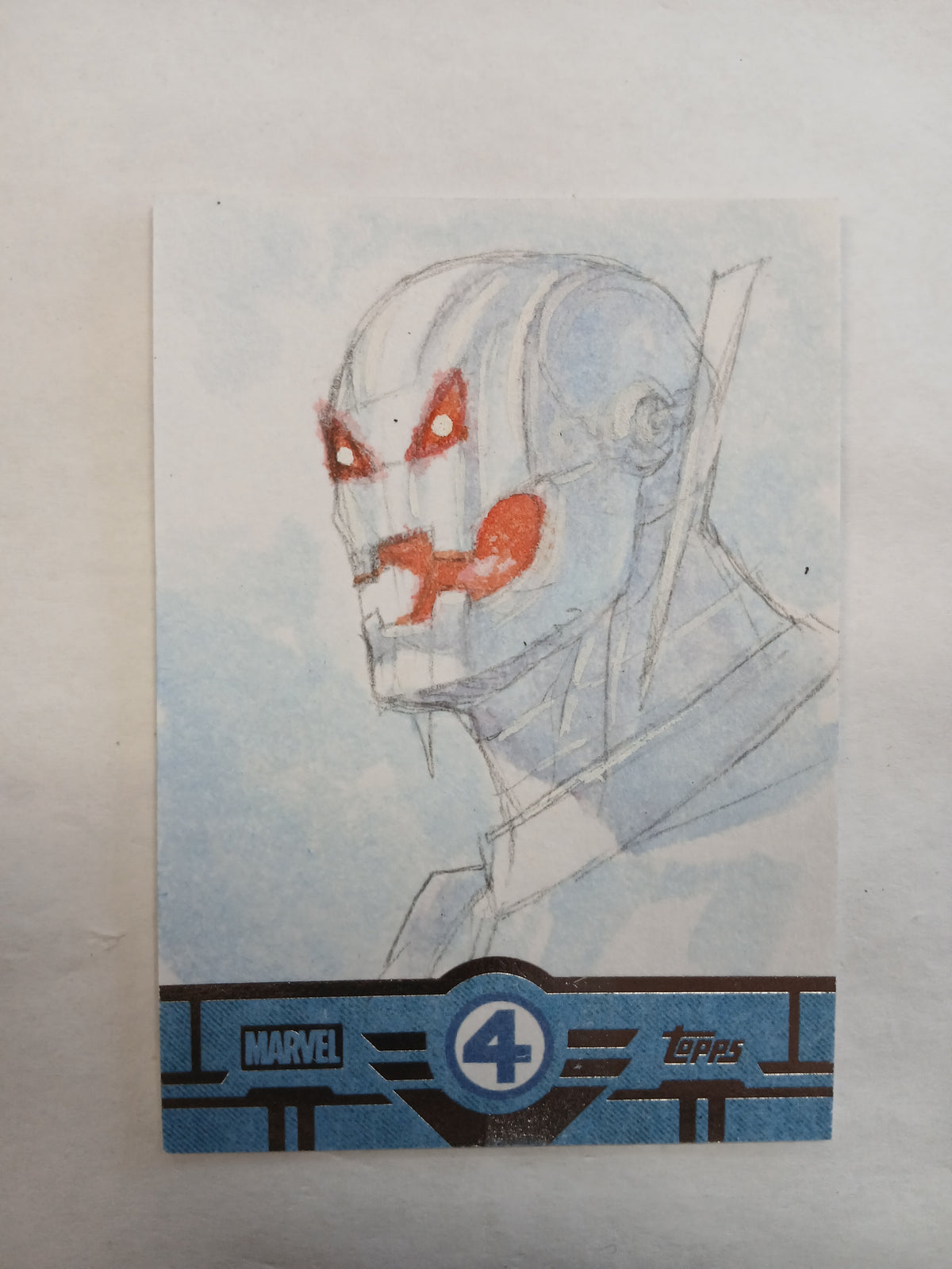 2026 Topps Finest Fantastic Four 65th Anniversary Ultron Sketch Card Artist IQ #1/1 One of One