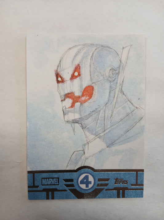 2026 Topps Finest Fantastic Four 65th Anniversary Ultron Sketch Card Artist IQ #1/1 One of One