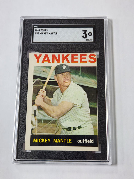 1964 Topps Mickey Mantle No. 50 SGC 3