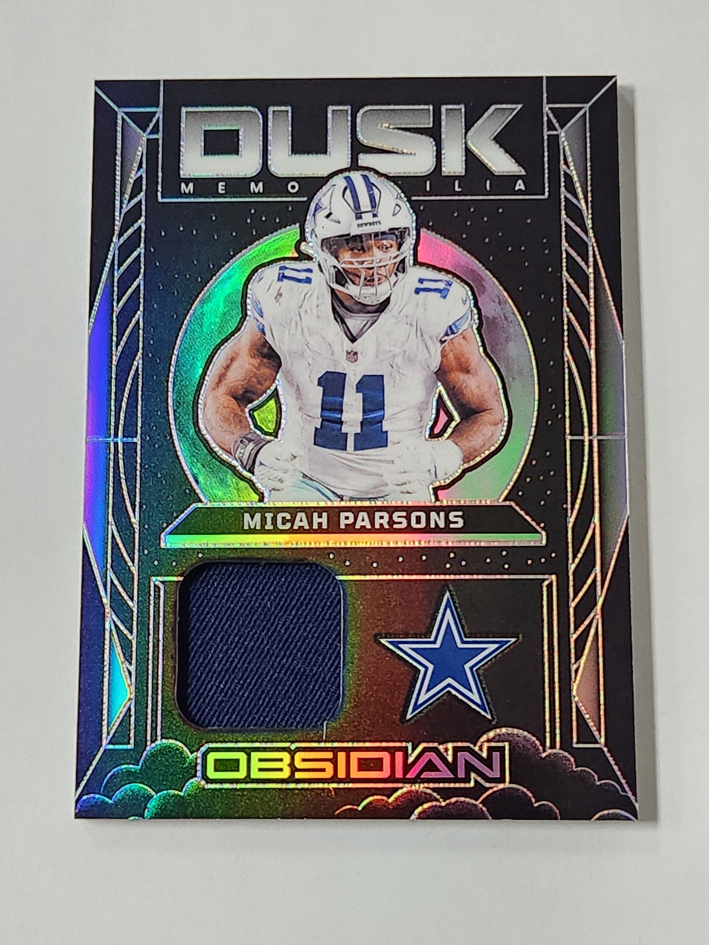 2024 Obsidian Micah Parsons Dusk Memorabilia Jersey Card