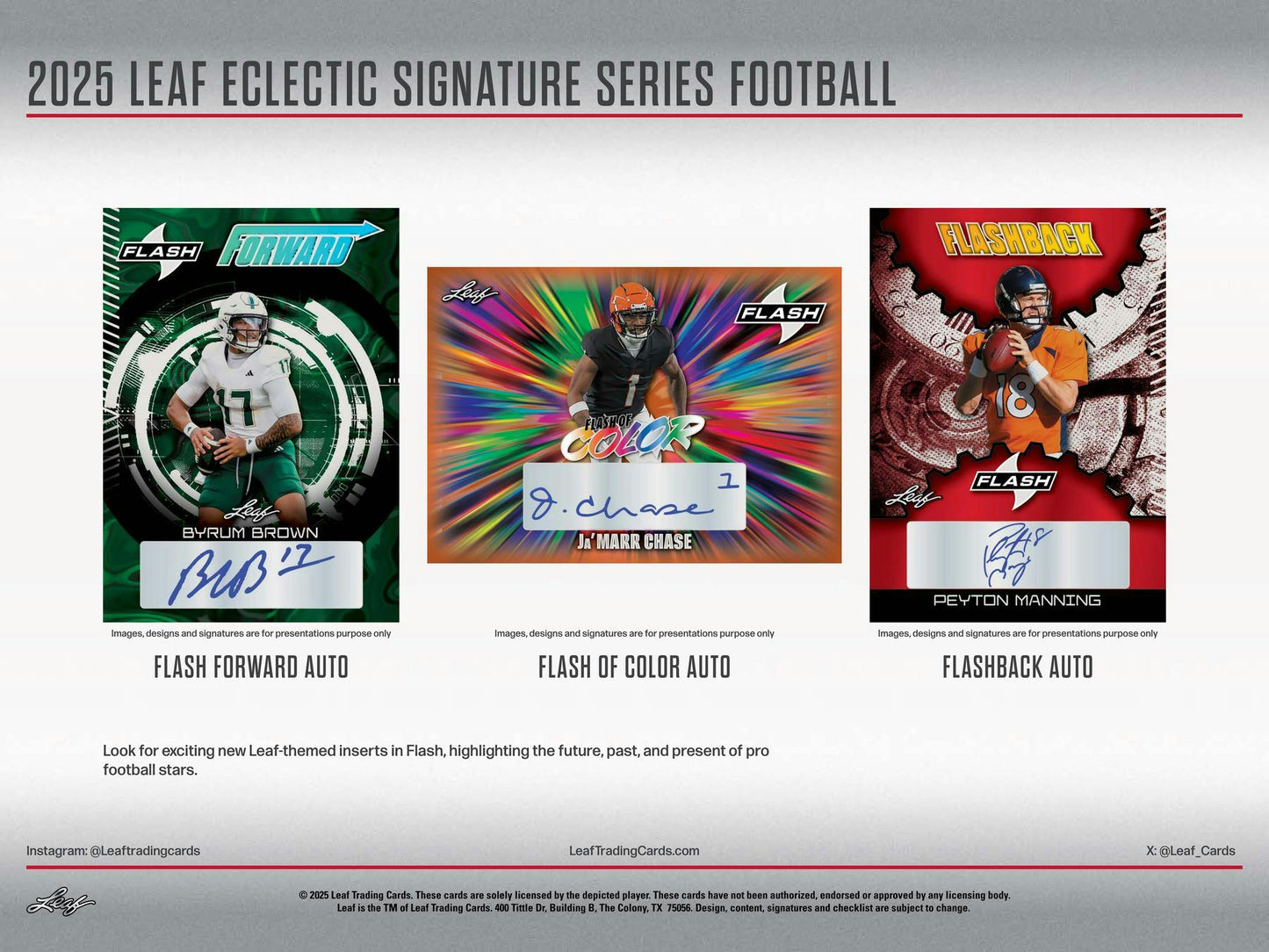Leaf 2025 Leaf Eclectic Sognature Series Football (1) Hobby Box