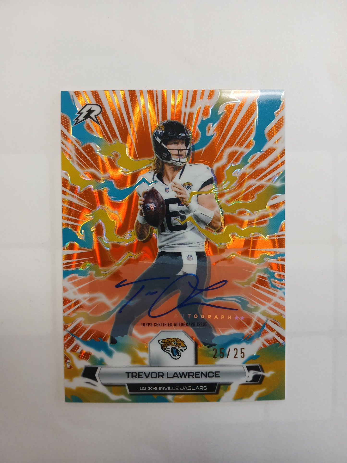 2026 Topps Resurgence Trevor Lawrence Orange Raywave Refractor Auto #25/25