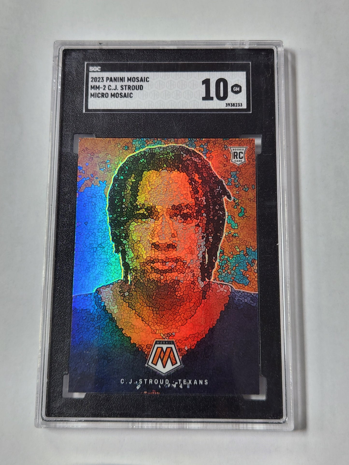 2023 Panini Mosaic CJ Stroud Micro Mosaic Rookie Case Hit SSP SGC 10
