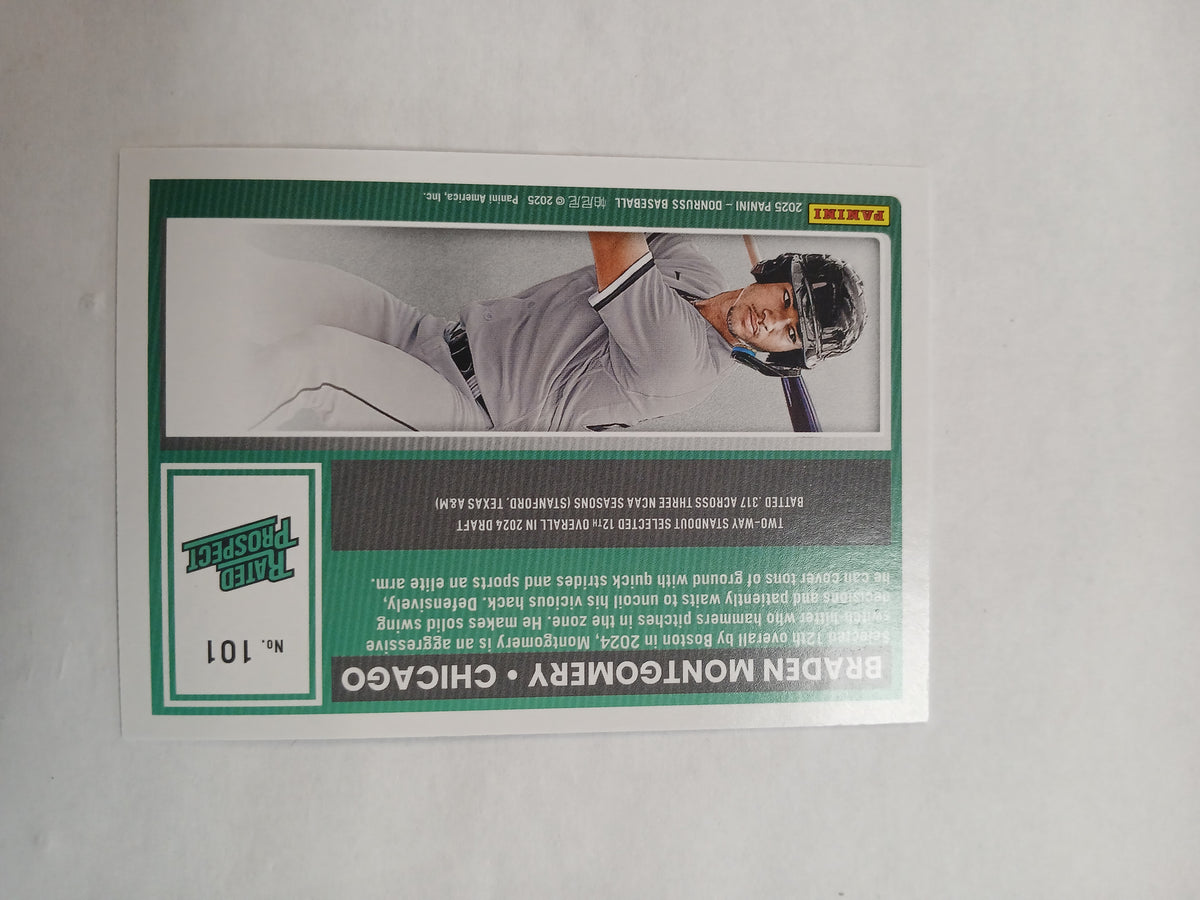 2025 Donruss Braden Montgomery Rated Prospect Gold #/10