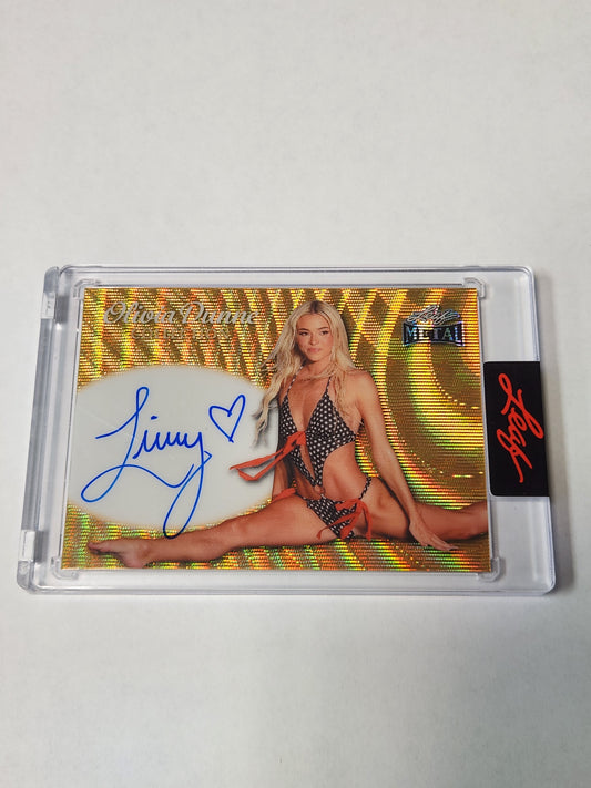 Olivia Livvy Dunne Auto Gold # 1/1 2025 Leaf Metal Authentics Sports Illustrated One of One