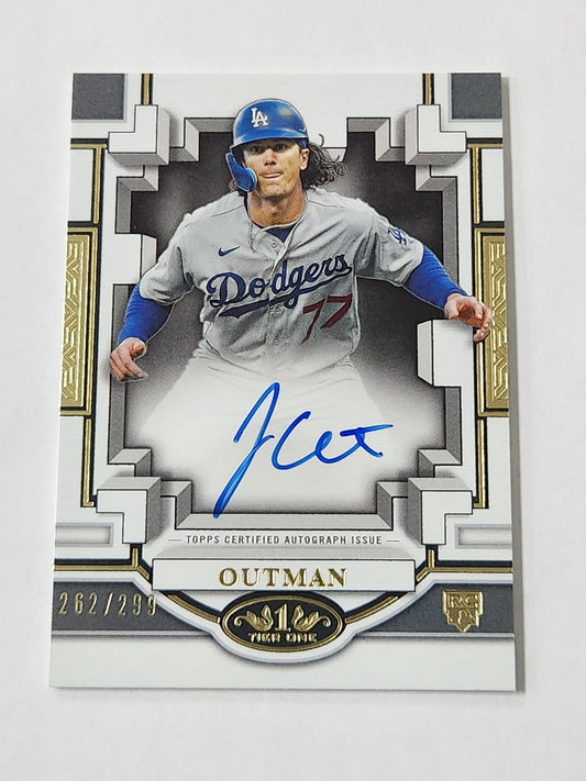 2023 Topps Tier One James Outman Rookie Auto /299 BOA-JO2
