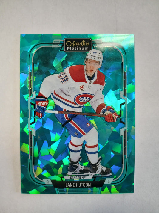 2025 Upper Deck O-Pee-Chee Platinum Lane Hutson Turquoise Fragments #/249