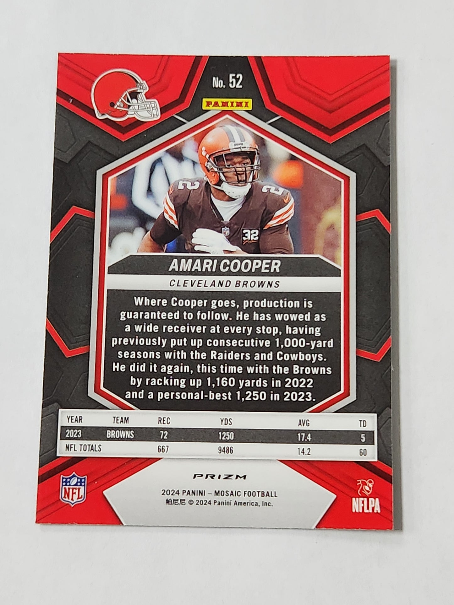 2024 Mosaic Amari Cooper Genesis Case Hit