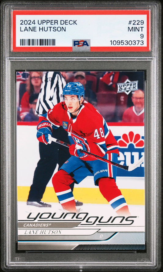 2024 Upper Deck Series 1 Lane Hutson Young Guns PSA 9