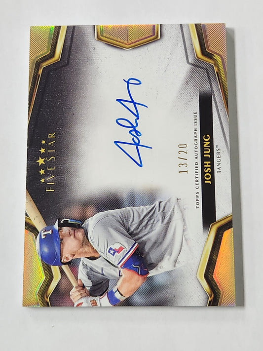 2024 Topps Five Star Josh Jung Auto 13/20 FSS-JJ