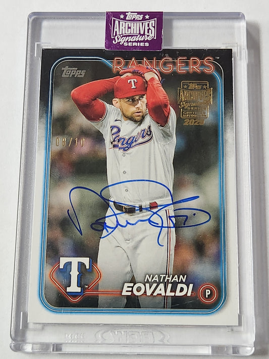 2024/25 Topps Archives Nathan Eovaldi On Card Auto /10