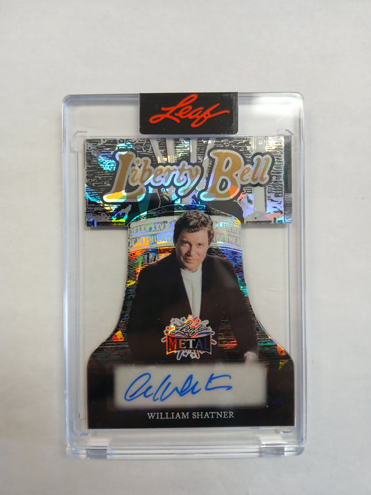 2026 Leaf Metal William Shatner Liberty Bell Die Cut Auto #1/1 One of One