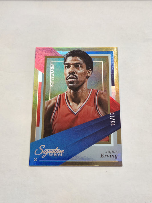 2025 Signature Series Julius Erving Profiles Gold #/10