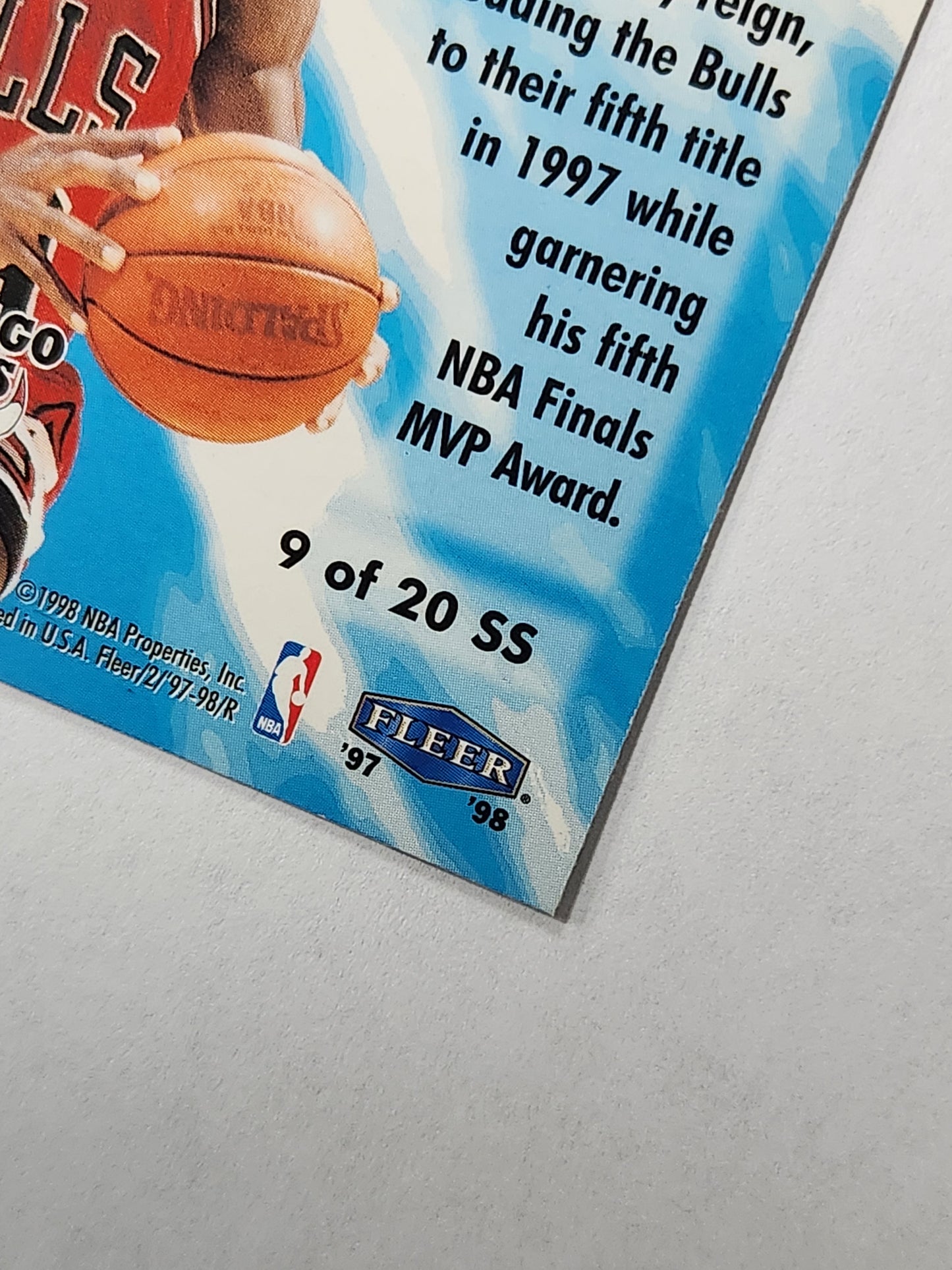 1997-98 Fleer Michael Jordan Soaring Stars Insert 9 of 20 SS