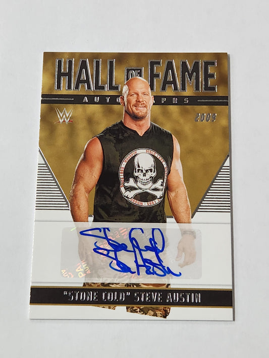 2022 Chronicles WWE Stone Cold Steve Austin Hall of Fame Auto HF-SCA