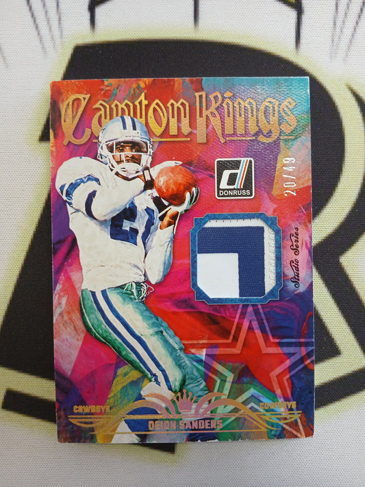2023 Donruss Deion Sanders Canton Kings Studio Series Dual Color patch #/49