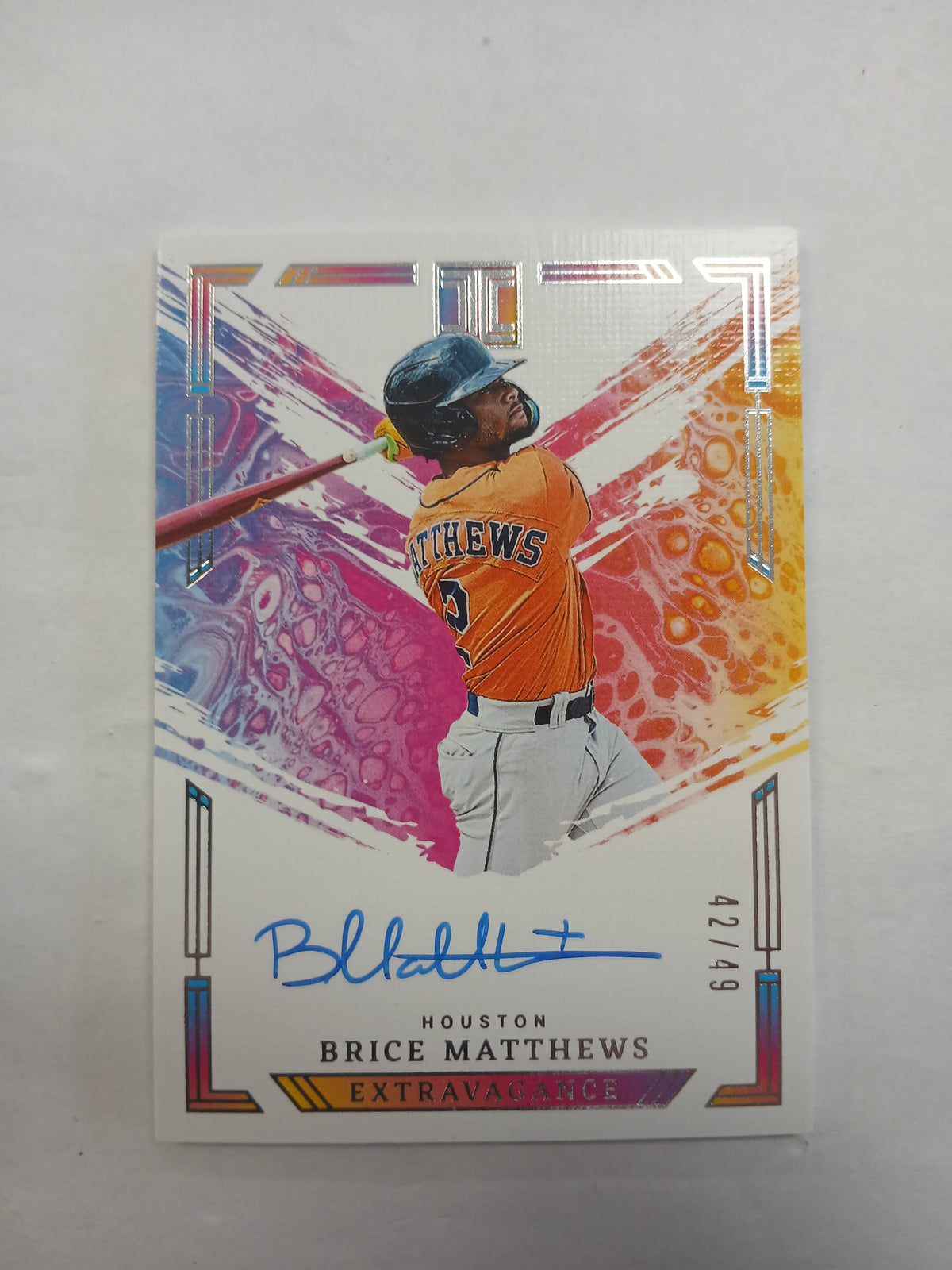 2024 Impeccable Brice Matthews Extravagance On Card Auto #/49