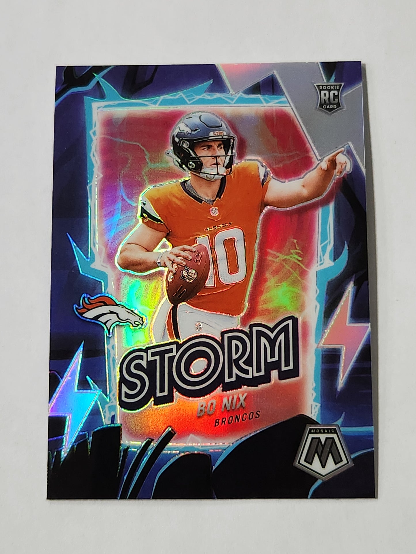 2024 Mosaic Bo Nix Storm Silver Rookie