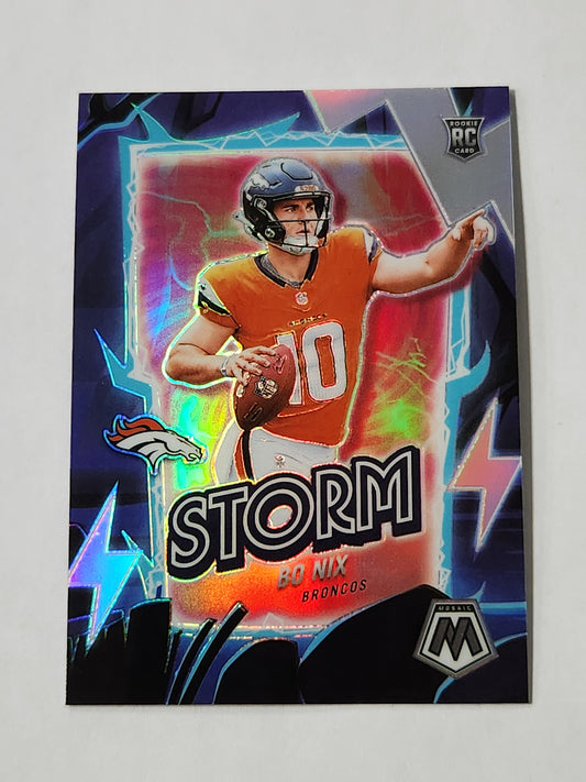 2024 Mosaic Bo Nix Storm Silver Rookie