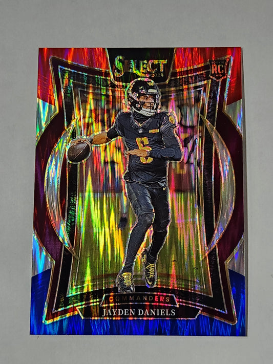 2024 Select Jayden Daniels Tri Color Red Blue Shock RC #26