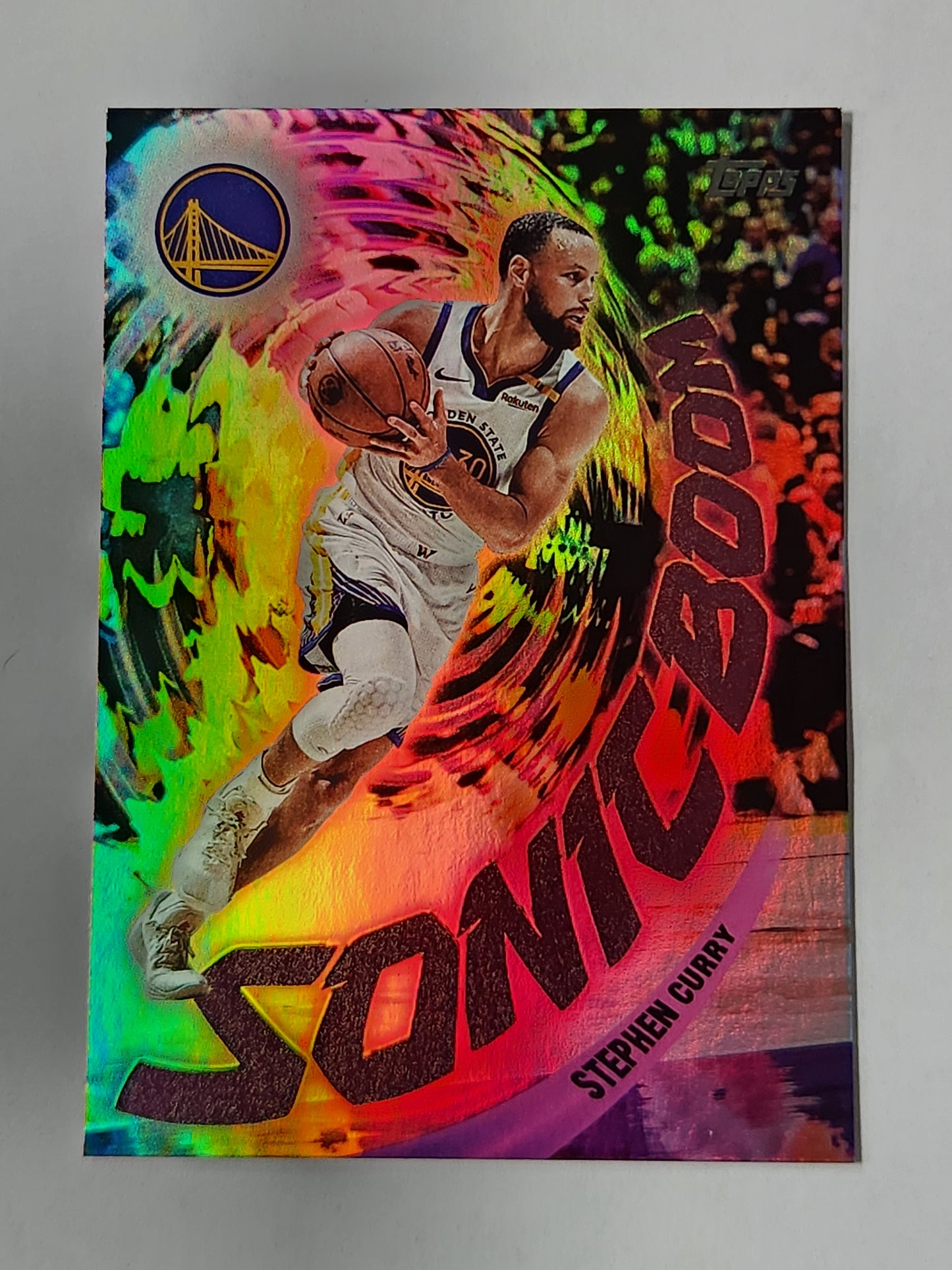 2025-26 Topps Stephen Curry Sonic Boom SSP Case Hit Basketball SB-12