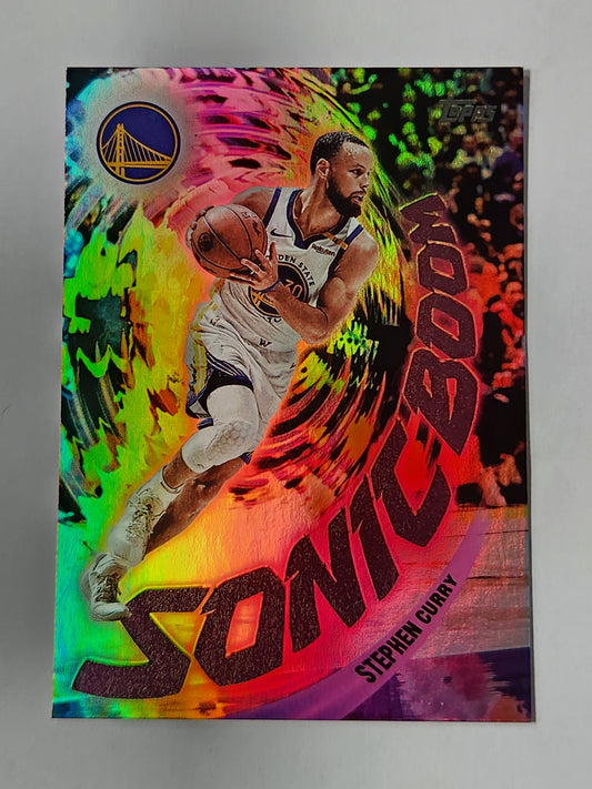 2025-26 Topps Stephen Curry Sonic Boom SSP Case Hit Basketball SB-12