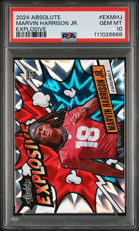 2024 Panini Absolute Explosive Marvin Harrison Jr. SP EX-MHJ