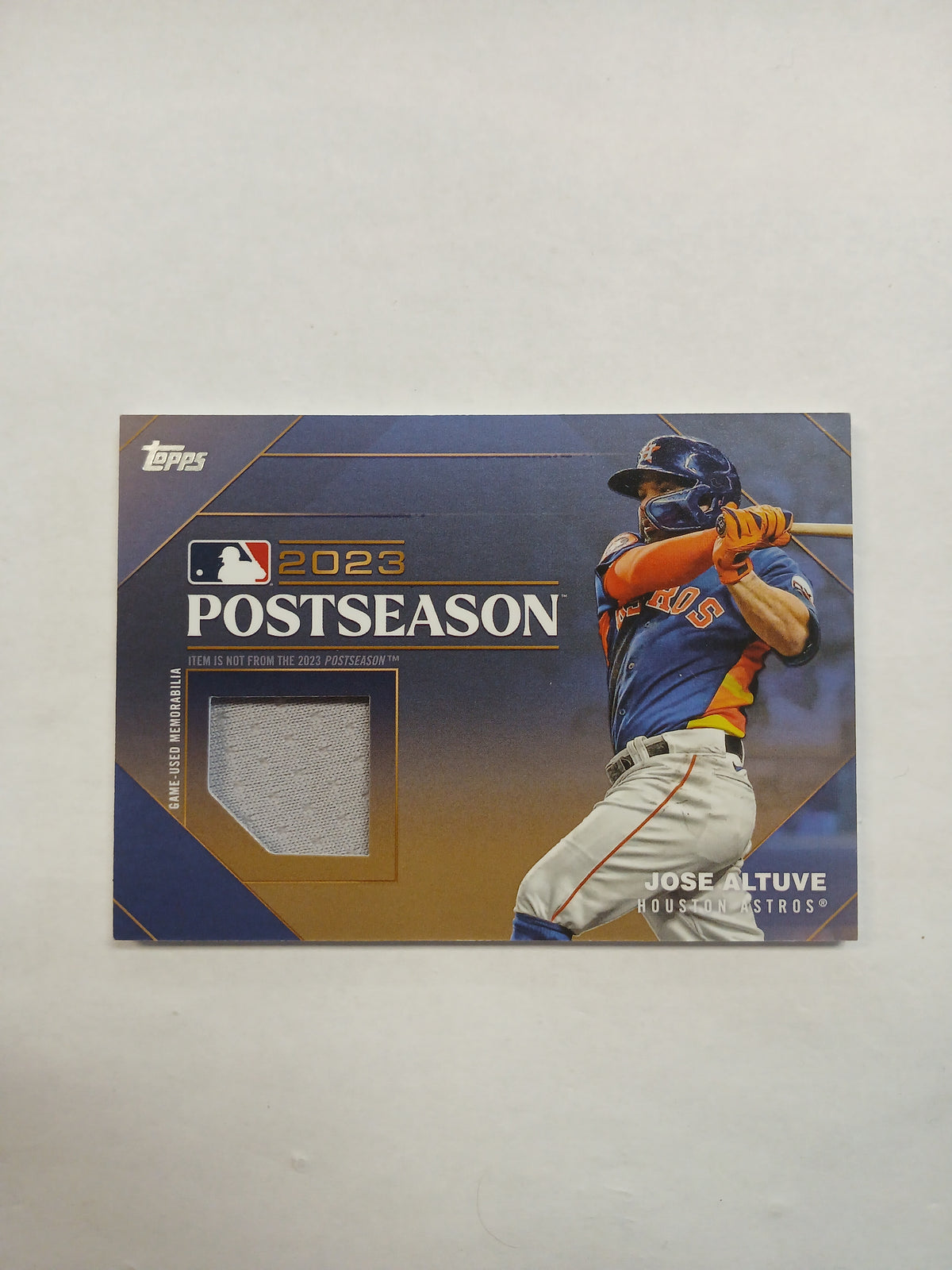 2024 Topps Jose Altuve Postseason Performance Relic Gold #/25