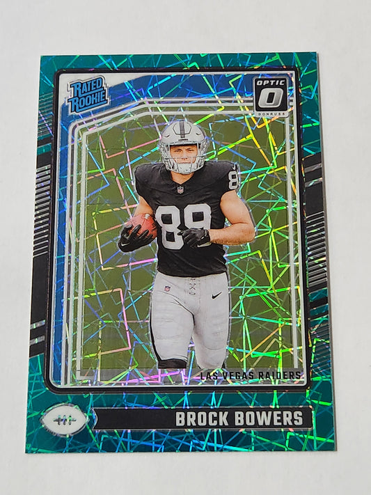 2024 Optic Brock Bowers Teal Velocity SSP Rookie
