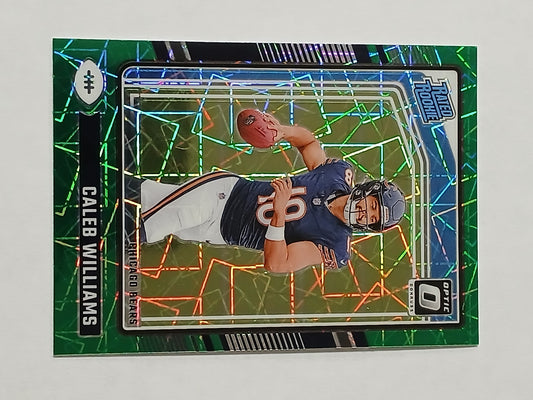2024 Donruss Optic Rated Rookie Caleb Williams Green Velocity  #201