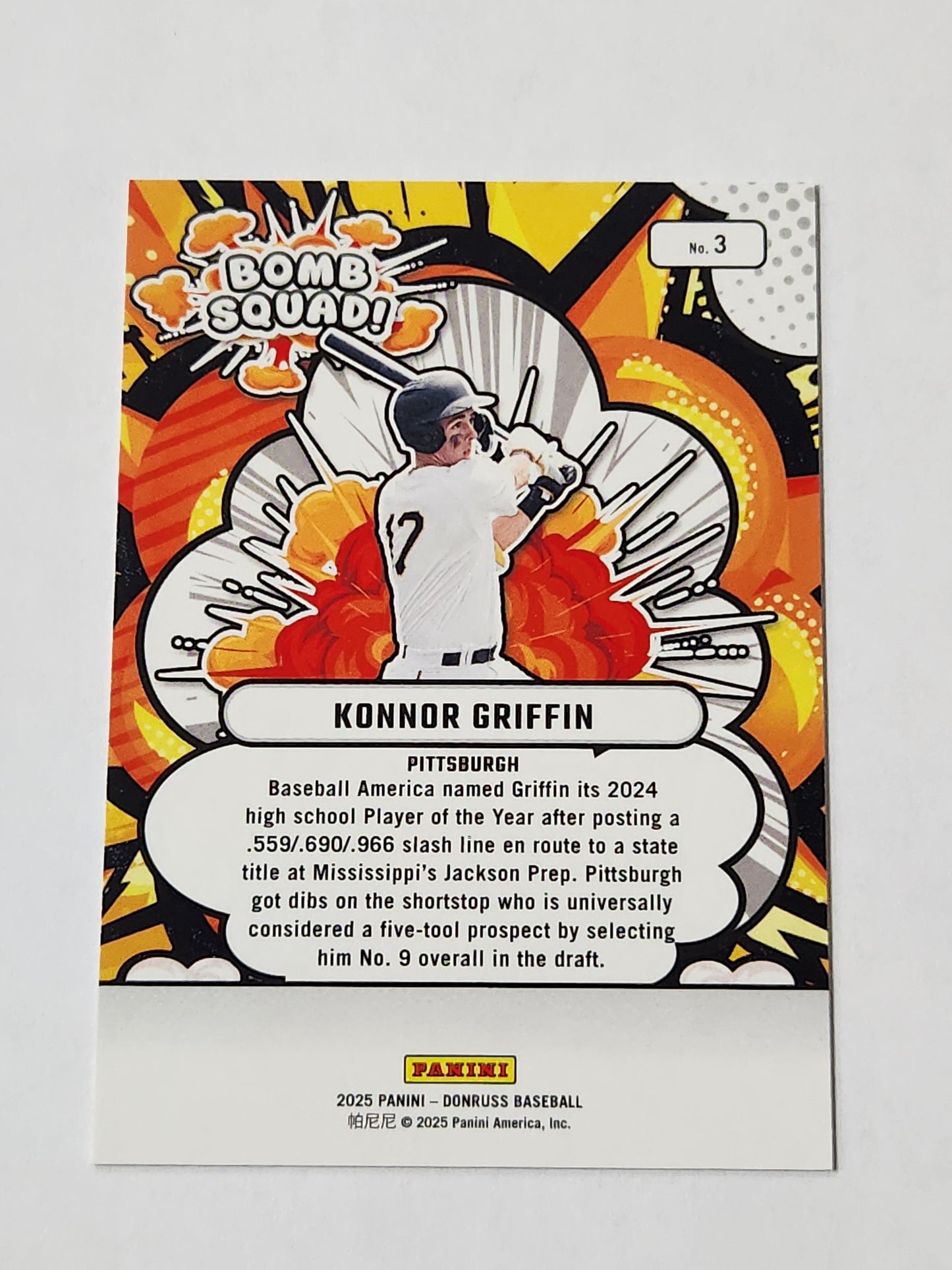 2025 Donruss Konnor Griffin Bomb Squad /15