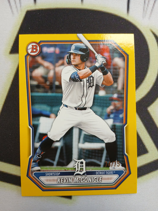 2026 Bowman Kevin McGonigle Yellow #/75