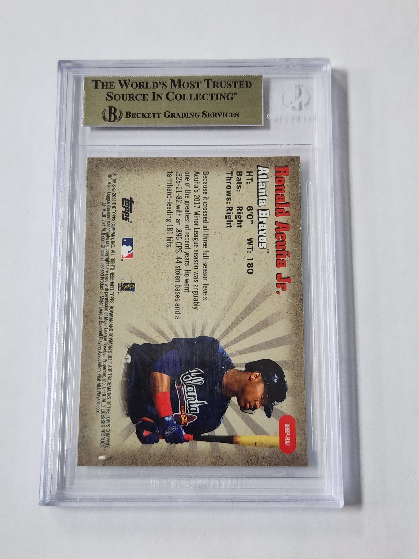 2018 Bowmans Best Ronald Acuna Jr Best Performers Refractor BGS 9.5