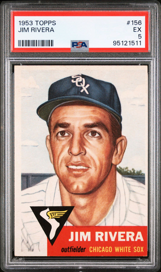 1953 Topps Jim Rivera No. 156 PSA 5